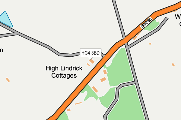 HG4 3BD map - OS OpenMap – Local (Ordnance Survey)