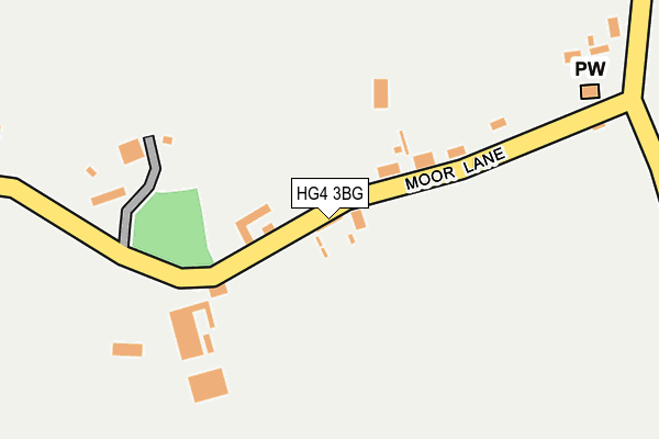 HG4 3BG map - OS OpenMap – Local (Ordnance Survey)