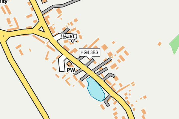 HG4 3BS map - OS OpenMap – Local (Ordnance Survey)