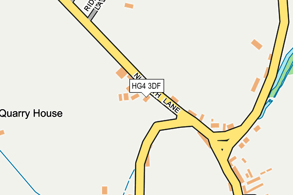 HG4 3DF map - OS OpenMap – Local (Ordnance Survey)