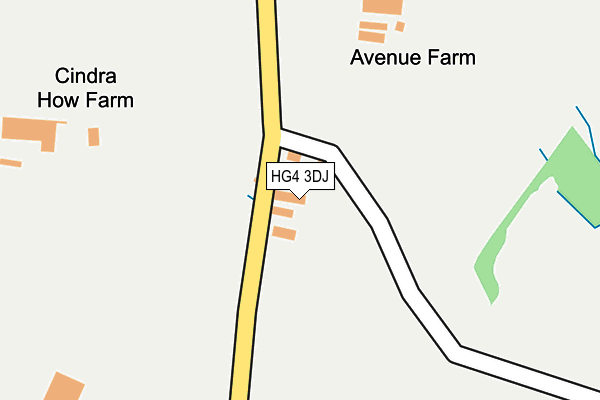 HG4 3DJ map - OS OpenMap – Local (Ordnance Survey)