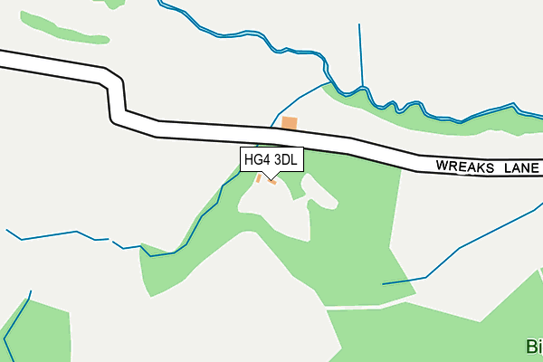 HG4 3DL map - OS OpenMap – Local (Ordnance Survey)