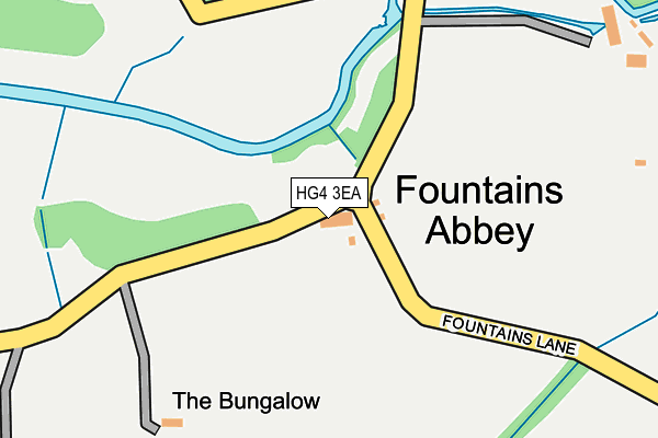 HG4 3EA map - OS OpenMap – Local (Ordnance Survey)