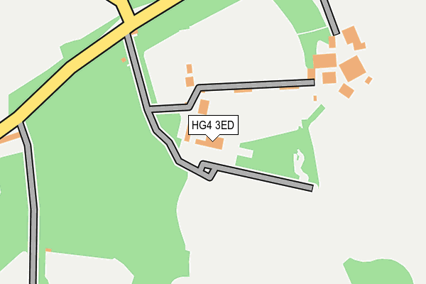 HG4 3ED map - OS OpenMap – Local (Ordnance Survey)