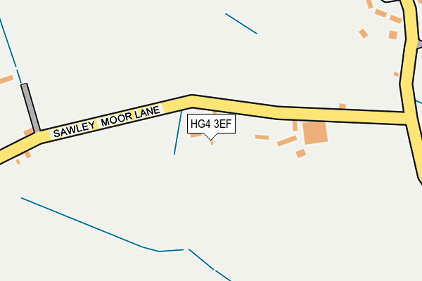 HG4 3EF map - OS OpenMap – Local (Ordnance Survey)