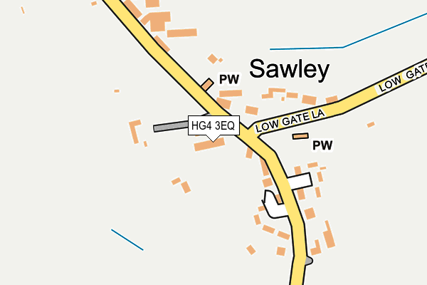 HG4 3EQ map - OS OpenMap – Local (Ordnance Survey)