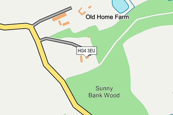 HG4 3EU map - OS OpenMap – Local (Ordnance Survey)