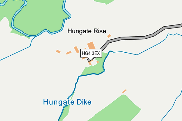 HG4 3EX map - OS OpenMap – Local (Ordnance Survey)