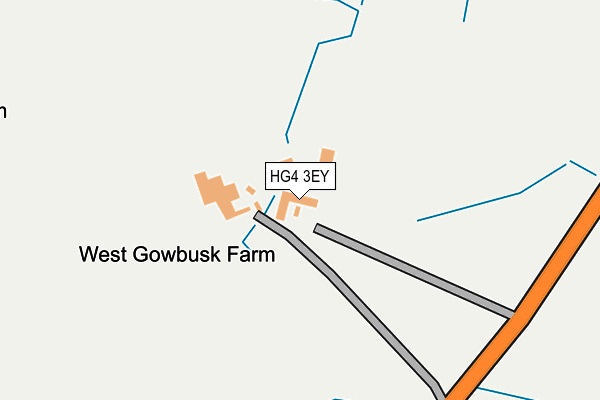 HG4 3EY map - OS OpenMap – Local (Ordnance Survey)