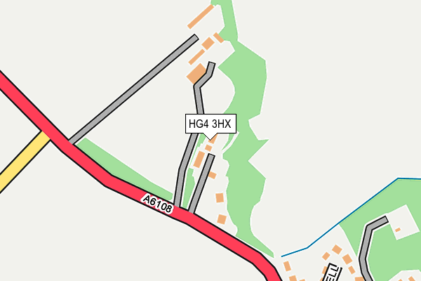 HG4 3HX map - OS OpenMap – Local (Ordnance Survey)