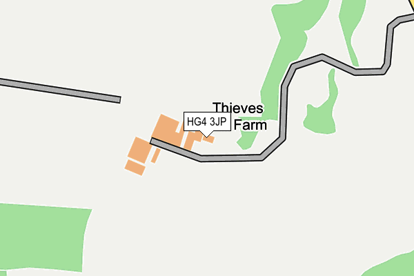 HG4 3JP map - OS OpenMap – Local (Ordnance Survey)