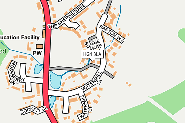 HG4 3LA map - OS OpenMap – Local (Ordnance Survey)