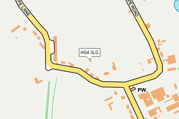 HG4 3LG map - OS OpenMap – Local (Ordnance Survey)