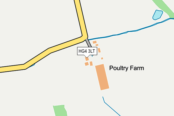 HG4 3LT map - OS OpenMap – Local (Ordnance Survey)
