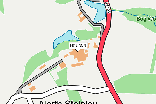 HG4 3NB map - OS OpenMap – Local (Ordnance Survey)