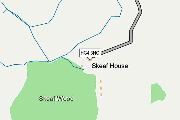 HG4 3NG map - OS OpenMap – Local (Ordnance Survey)