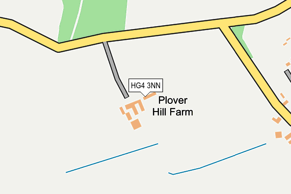 HG4 3NN map - OS OpenMap – Local (Ordnance Survey)