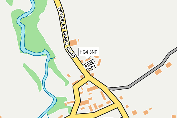 HG4 3NP map - OS OpenMap – Local (Ordnance Survey)