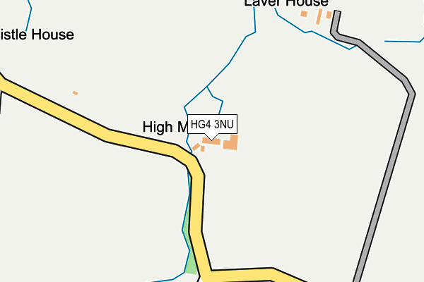 HG4 3NU map - OS OpenMap – Local (Ordnance Survey)