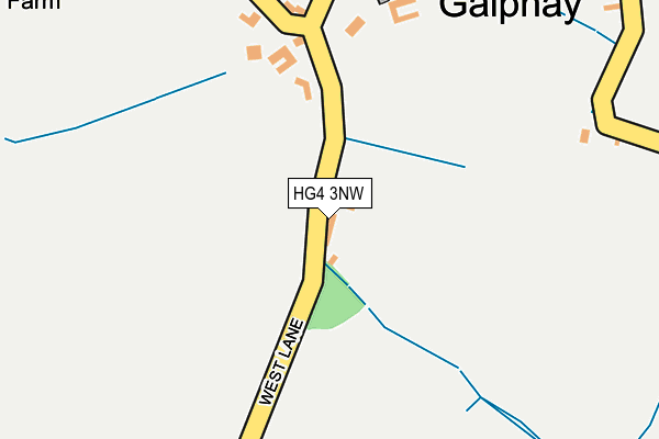 HG4 3NW map - OS OpenMap – Local (Ordnance Survey)