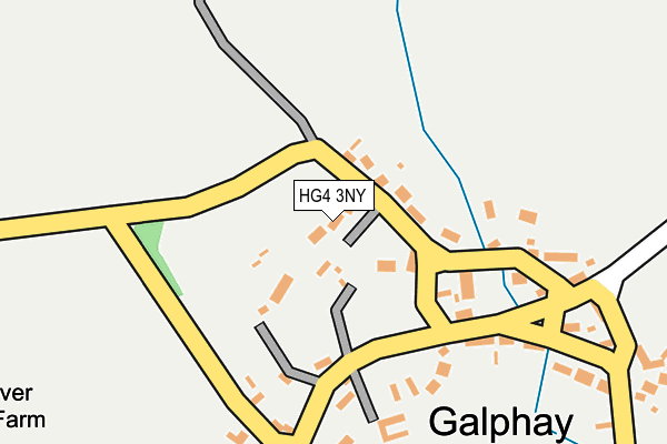 HG4 3NY map - OS OpenMap – Local (Ordnance Survey)