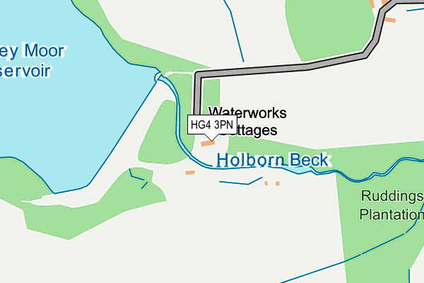 HG4 3PN map - OS OpenMap – Local (Ordnance Survey)