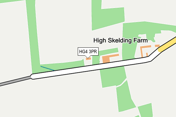 HG4 3PR map - OS OpenMap – Local (Ordnance Survey)