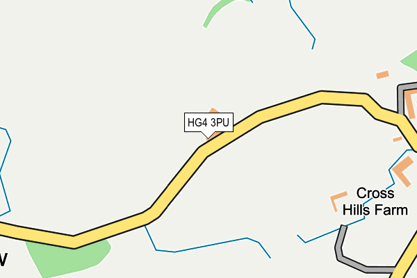 HG4 3PU map - OS OpenMap – Local (Ordnance Survey)