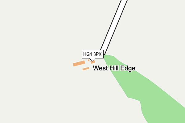HG4 3PX map - OS OpenMap – Local (Ordnance Survey)