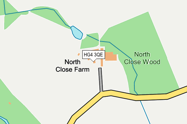 HG4 3QE map - OS OpenMap – Local (Ordnance Survey)