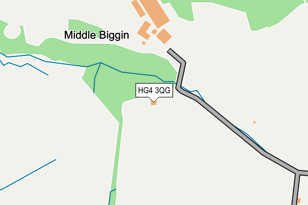 HG4 3QG map - OS OpenMap – Local (Ordnance Survey)