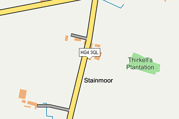 HG4 3QL map - OS OpenMap – Local (Ordnance Survey)