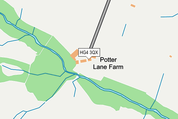 HG4 3QX map - OS OpenMap – Local (Ordnance Survey)