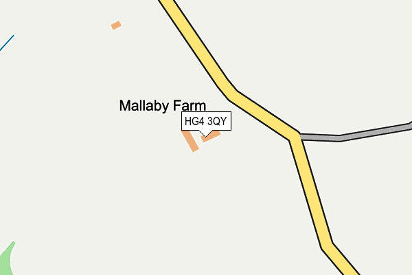 HG4 3QY map - OS OpenMap – Local (Ordnance Survey)