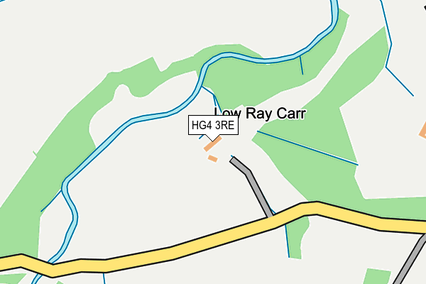 HG4 3RE map - OS OpenMap – Local (Ordnance Survey)