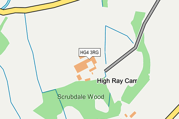 HG4 3RG map - OS OpenMap – Local (Ordnance Survey)