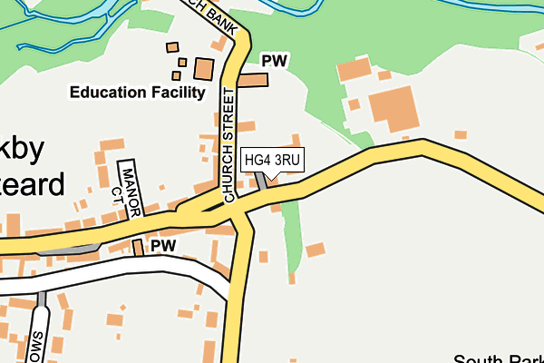 HG4 3RU map - OS OpenMap – Local (Ordnance Survey)