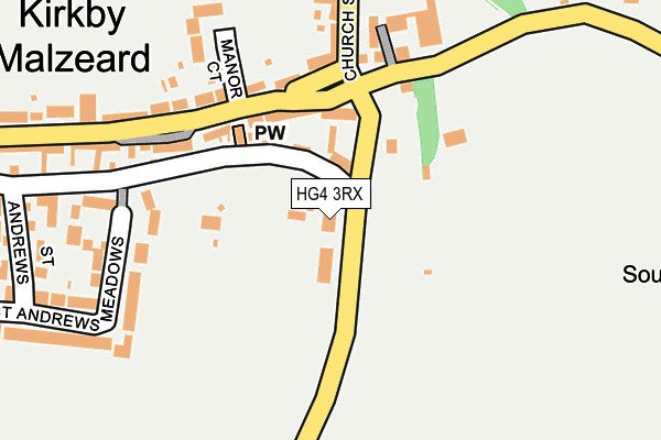 HG4 3RX map - OS OpenMap – Local (Ordnance Survey)
