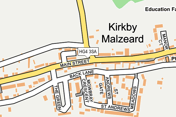 HG4 3SA map - OS OpenMap – Local (Ordnance Survey)