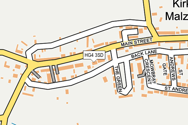 HG4 3SD map - OS OpenMap – Local (Ordnance Survey)