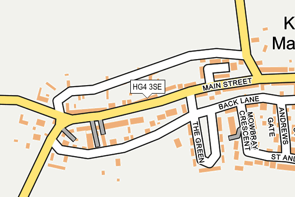 HG4 3SE map - OS OpenMap – Local (Ordnance Survey)