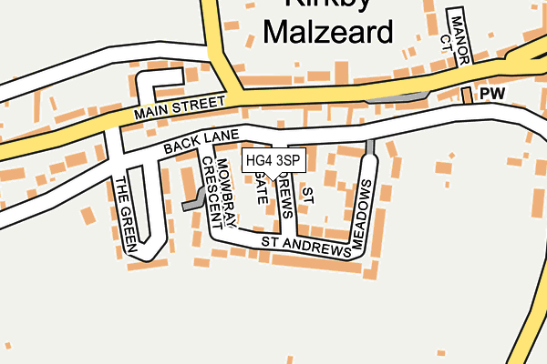 HG4 3SP map - OS OpenMap – Local (Ordnance Survey)