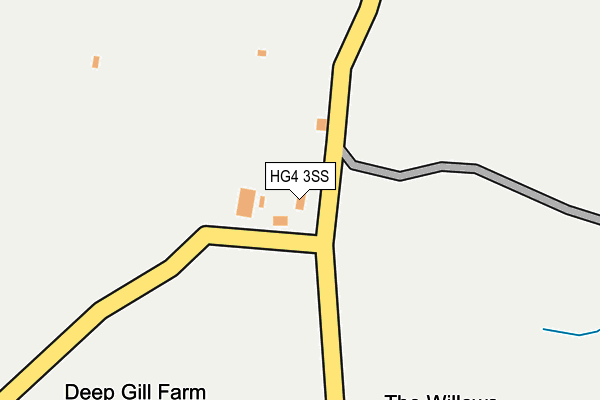 HG4 3SS map - OS OpenMap – Local (Ordnance Survey)