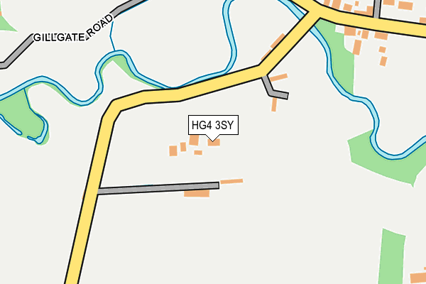 HG4 3SY map - OS OpenMap – Local (Ordnance Survey)