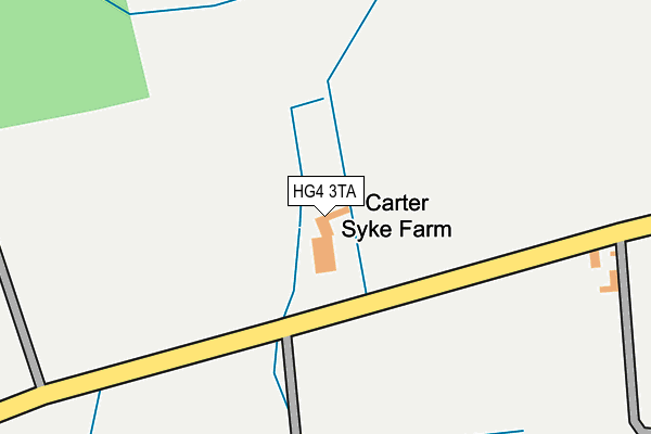 HG4 3TA map - OS OpenMap – Local (Ordnance Survey)