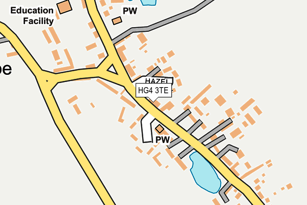 HG4 3TE map - OS OpenMap – Local (Ordnance Survey)