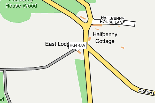 HG4 4AA map - OS OpenMap – Local (Ordnance Survey)