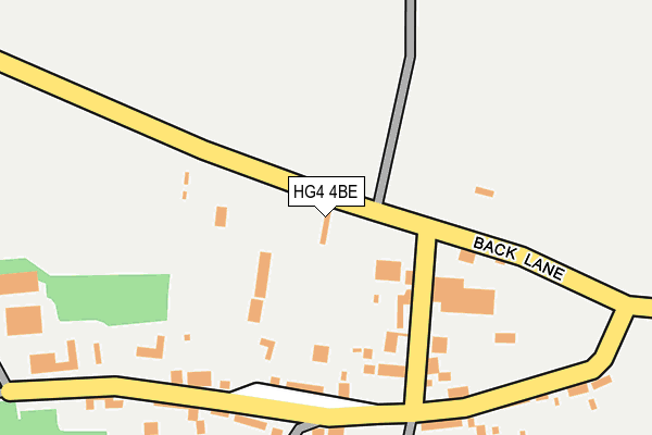HG4 4BE map - OS OpenMap – Local (Ordnance Survey)