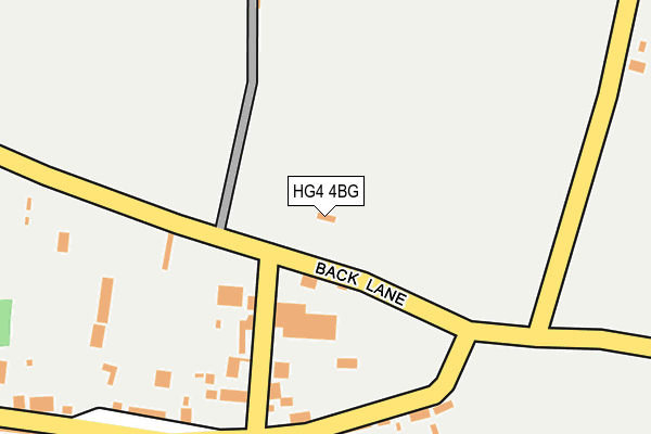 HG4 4BG map - OS OpenMap – Local (Ordnance Survey)