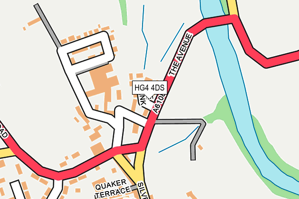 HG4 4DS map - OS OpenMap – Local (Ordnance Survey)